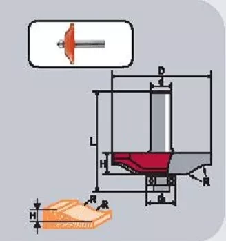 Фреза панельная с подшипником Кратон (1 09 06 002) 1 09 06 002 купить в Губкинске