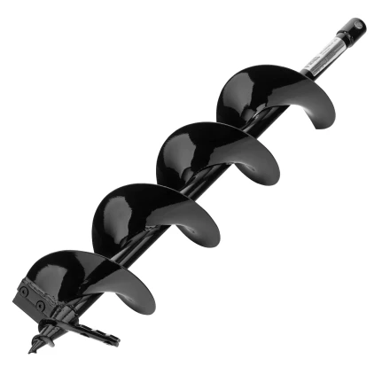 Шнек для грунта ER-150, диаметр 150 мм, длина 800 мм,соединение 20 мм, съемный нож Denzel 56007 купить в Губкинске