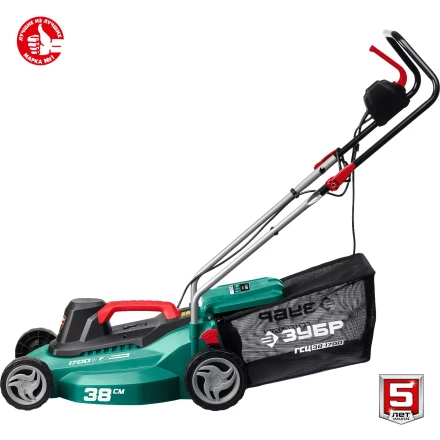ЗУБР 1700 Вт, ш/с 38 см, сетевая газонокосилка (ГСЦ-38-1700) купить в Губкинске