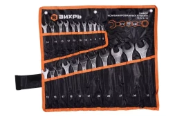 Набор комбинированных ключей 22 шт. 6 - 32, в чехле Вихрь 73/6/5/15