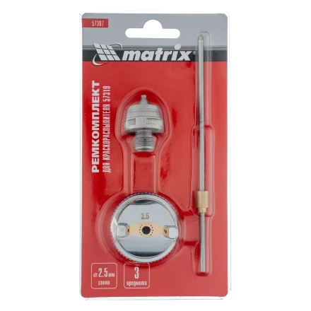 Комплект для краскораспылителя 57319 : сопло 2,5 мм, игла, форсунка// Matrix 57387 купить в Губкинске