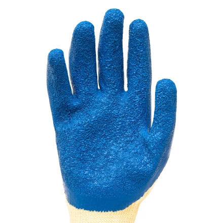 Перчатки трикотажные, полиэфирные, латексное рельефное покрытие, 10// Сибртех 677535 купить в Губкинске