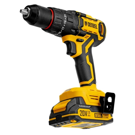 Дрель-шуруповерт аккумуляторная ударная бесщет. CIDH-BL-20, Li-Ion, 20 В// Denzel купить в Губкинске