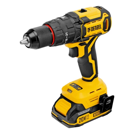 Дрель-шуруповерт аккумуляторная ударная бесщет. CIDH-BL-20, Li-Ion, 20 В// Denzel купить в Губкинске