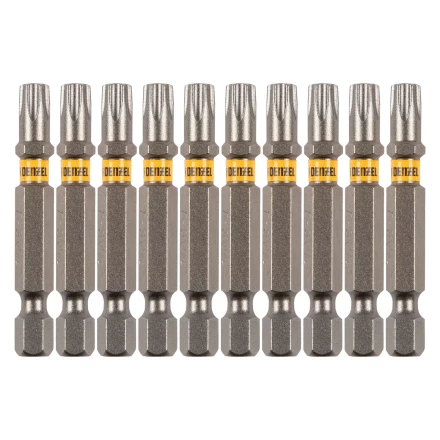 Бита TX 30х50, сталь S2, шестигранный профиль, 10 шт. Е 6,3 Denzel 11671 купить в Губкинске