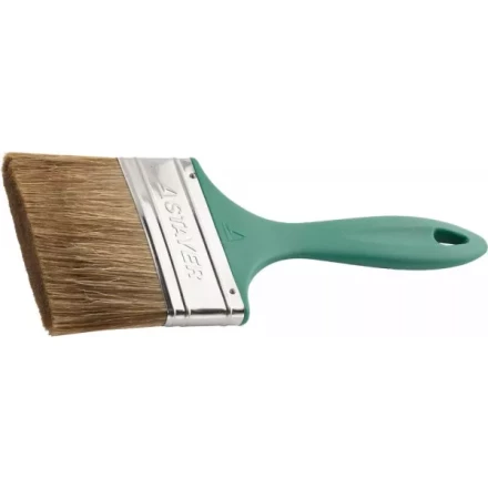 Кисть плоская STAYER &quot;LASUR-EURO&quot;, смешанная (натуральная и искусственная) щетина, пластмассовая ручка, 100мм 01081-100 купить в Губкинске