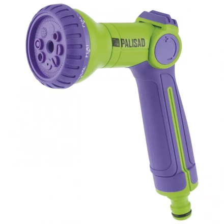 Пистолет-распылитель 8 режимов двухкомпонентная рукоятка Palisad 65160 купить в Губкинске