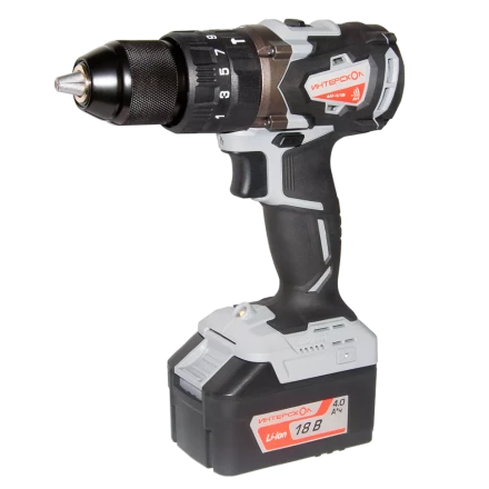 Аккумуляторная дрель-шуруповерт ИНТЕРСКОЛ ДАУ-13/18В (574.0.0.70) Li-ion АПИ (кейс, без аккум. и ЗУ) купить в Губкинске
