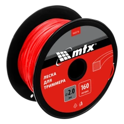 Леска для триммера квадрат 2,0 мм х 160 м, на катушке //MTX 96876