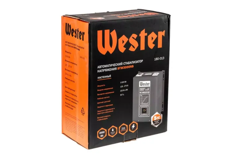Стабилизатор напряжения WESTER STW3000NS купить в Губкинске
