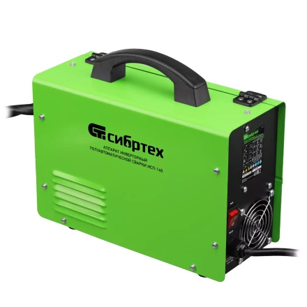 Аппарат инвертор. полуавтомат. сварки Сибртех ИСП-140, 140 А, ПВ 60% 94321 купить в Губкинске