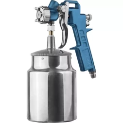 Пистолет ЗУБР "ЭКСПЕРТ" краскораспылительный, с нижним бачком 750мл, расход воздуха 120л/мин, 1,3мм 06456