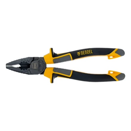 Плоскогубцы комбинированные 180 мм Denzel 17081, трехкомпонентные рукоятки купить в Губкинске