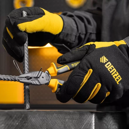 Плоскогубцы комбинированные 180 мм Denzel 17081, трехкомпонентные рукоятки купить в Губкинске