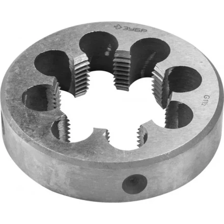 Плашка ЗУБР &quot;МАСТЕР&quot; круглая ручная для трубной резьбы, G 1 1/2&quot; 4-28032-3/2 купить в Губкинске