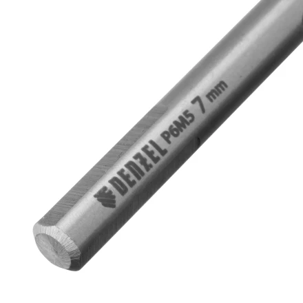 Сверло спиральное по металлу Denzel 7,0 x 109 мм, Р6М5, Golden Tip, 718237 купить в Губкинске