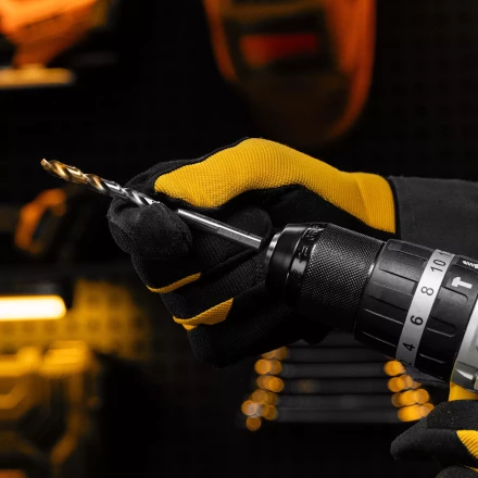 Сверло спиральное по металлу Denzel 7,0 x 109 мм, Р6М5, Golden Tip, 718237 купить в Губкинске