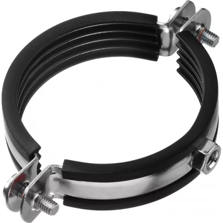 Хомут трубный с гайкой, оцинкованный, 2 1/2&quot;, 6шт, ЗУБР Мастер 37850-75-80 37850-75-80 купить в Губкинске