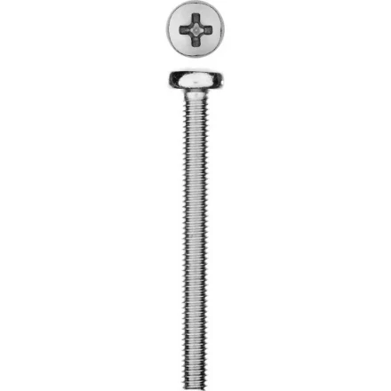 Винт DIN 7985 M4x40мм, 9шт, кл. пр. 4.8, оцинкованный, ЗУБР 303156-04-040 купить в Губкинске