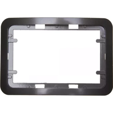 Панель СВЕТОЗАР &quot;ГАММА&quot; накладная для двойных розеток, цвет темно-серый металлик, 1 гнездо SV-54145-2-DM купить в Губкинске