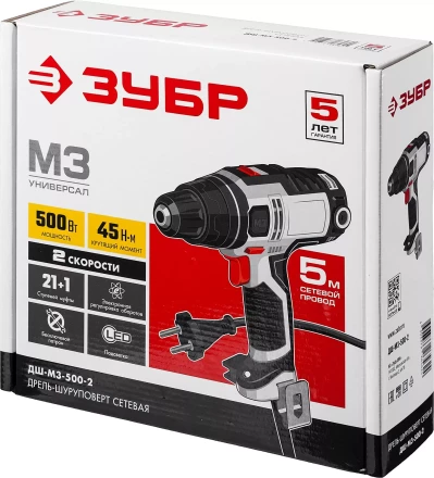 Дрель-шуруповерт сетевая ДШ-М3-500-2 серия МАСТЕР купить в Губкинске