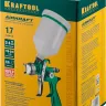 Краскопульт пневматический KRAFTOOL AirKraft, HVLP, с верхним бачком, 1,7мм 06522-1.7 купить в Губкинске
