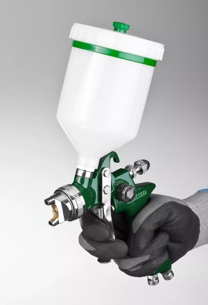 Краскопульт пневматический KRAFTOOL AirKraft, HVLP, с верхним бачком, 1,7мм 06522-1.7 купить в Губкинске