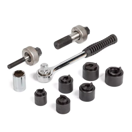 Комплект инструмента для пробивки отверстий в стальных листах КВТ ПРПО-60 (85440) купить в Губкинске