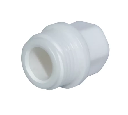 Пробка с резьбой PP-R НР 20 х 1/2 белая (100/1500) 45580 купить в Губкинске