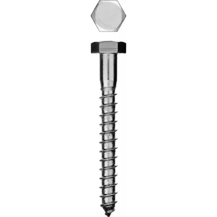 Шурупы ЗУБР &quot;МАСТЕР&quot; с шестигранной головкой, оцинкованные, 8x80мм, 2шт 300456-08-080 купить в Губкинске