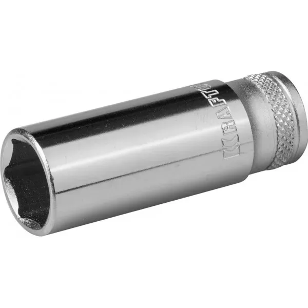 Торцовая головка KRAFTOOL "INDUSTRIE QUALITAT", удлиненная, Cr-V, FLANK, хромосатинированная, 1/4", 13 мм 27817-13_z01 купить в Губкинске