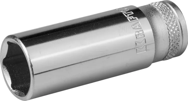 Торцовая головка KRAFTOOL "INDUSTRIE QUALITAT", удлиненная, Cr-V, FLANK, хромосатинированная, 1/4", 13 мм 27817-13_z01 купить в Губкинске