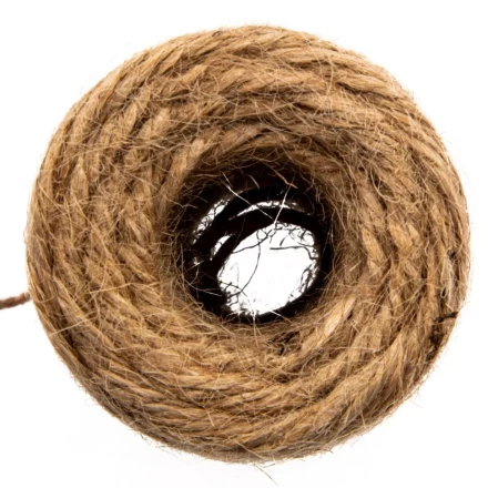 Шнур банковский джутовый 100 м, в диспенсере, вес 120 гр +- 10%, Россия Сибртех 94156 купить в Губкинске