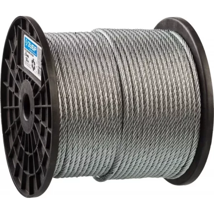 Трос стальной ЗУБР &quot;ПРОФЕССИОНАЛ&quot;, оцинкованный, DIN 3055, d=6 мм, L=120 м 4-304110-06 купить в Губкинске