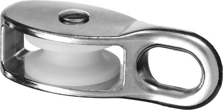 Блок ЗУБР одинарный, оцинкованный, нейлоновый шкив, 8x30мм, 1 шт 4-304586-30 купить в Губкинске