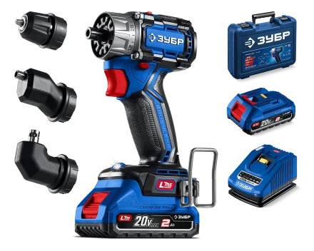 Бесщеточная дрель-шуруповерт Зубр КОМПАКТ Комби #2, 2 АКБ LMS (2 Ач), в кейсе DB-50-22-H3 серия «ПРОФЕССИОНАЛ» купить в Губкинске