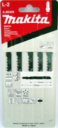 Пилки для лобзика Makita L-2 A-86309 купить в Губкинске