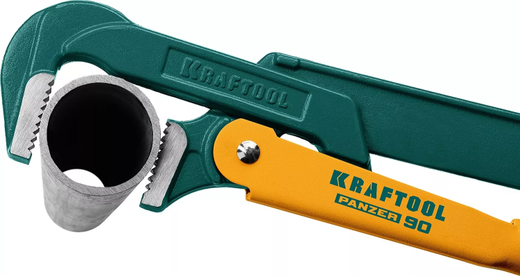 Ключ трубный с прямыми губками KRAFTOOL PANZER-90 2734-05 купить в Губкинске