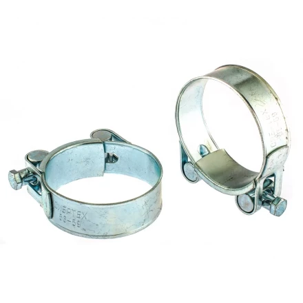 Хомуты металлические силовые 56-59 мм ширина 22 мм шарнирный W1 2 шт Сибртех 47543 купить в Губкинске
