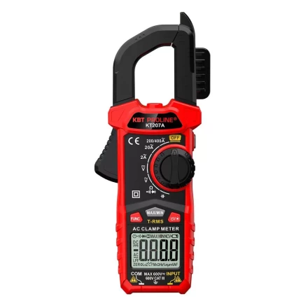 Токовые клещи цифровые КВТ KT 207A с True RMS (91919) купить в Губкинске