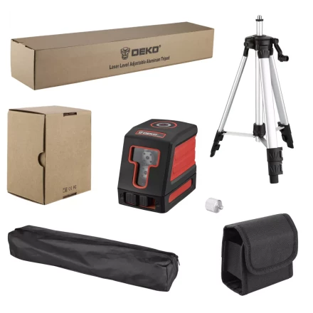 Уровень лазерный DKLL11 SET 2 DEKO, 065-0271, со штативом купить в Губкинске