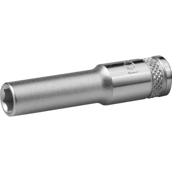 Торцовая головка KRAFTOOL "INDUSTRIE QUALITAT", удлиненная, Cr-V, FLANK, хромосатинированная, 1/4", 6 мм 27817-06_z01 купить в Губкинске