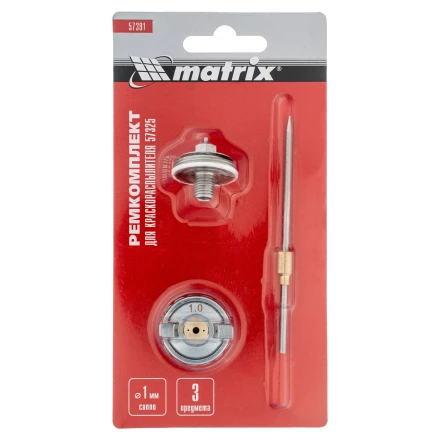 Комплект для краскораспылителя 57325 : сопло 1 мм, игла, форсунка// Matrix 57391 купить в Губкинске