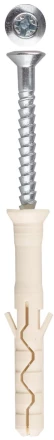 Дюбель-гвоздь ЗУБР &quot;ПРОФЕССИОНАЛ&quot; нейлоновый, потайный бортик, 6 x 60 мм, 100 шт 4-301375-06-060 купить в Губкинске