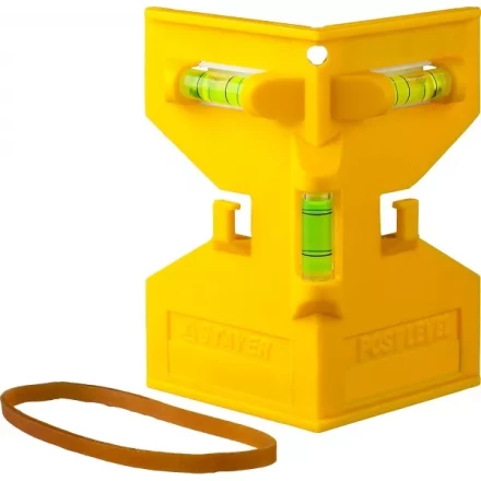 Уровень-угольник STAYER &quot;MASTER&quot; &quot;POSTLevel&quot; пластмассовый с магнитом, 3 ампулы 3456_z01 купить в Губкинске