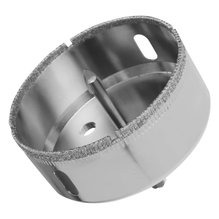 Сверло по керамической плитке и стеклу Сибртех, 68 х 55 мм, шестигранный хвостовик, с центрующим сверлом купить в Губкинске