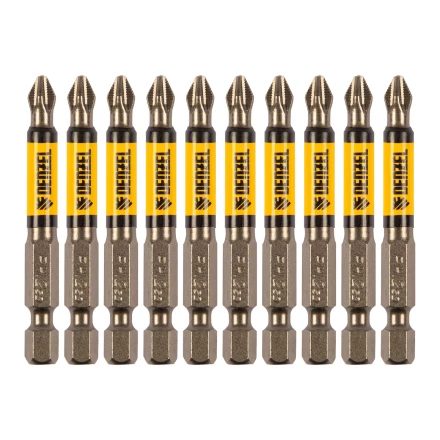 Бита PH2х60, сталь S2, цилиндр., 10 шт. Е 6,3 Denzel 11642 купить в Губкинске