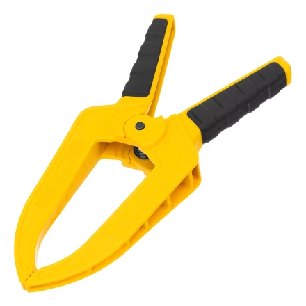 Струбцина клещеобразная Denzel, удлиненная 75 х 110 мм двухкомпонентные рукоятки, 20790 купить в Губкинске