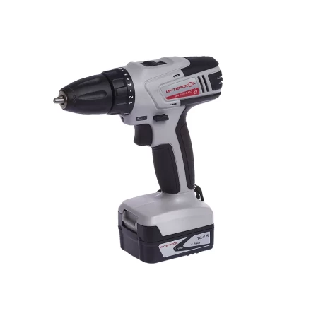 Аккумуляторная дрель-шуруповерт ИНТЕРСКОЛ ДА-10/14,4Л2 Li-ion АПИ 2х1.5Ач купить в Губкинске