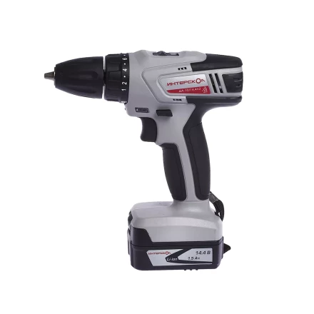 Аккумуляторная дрель-шуруповерт ИНТЕРСКОЛ ДА-10/14,4Л2 Li-ion АПИ 2х1.5Ач купить в Губкинске